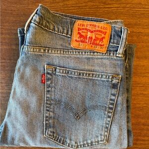 Levi's Men's 513 Light Blue Relaxed Jeans